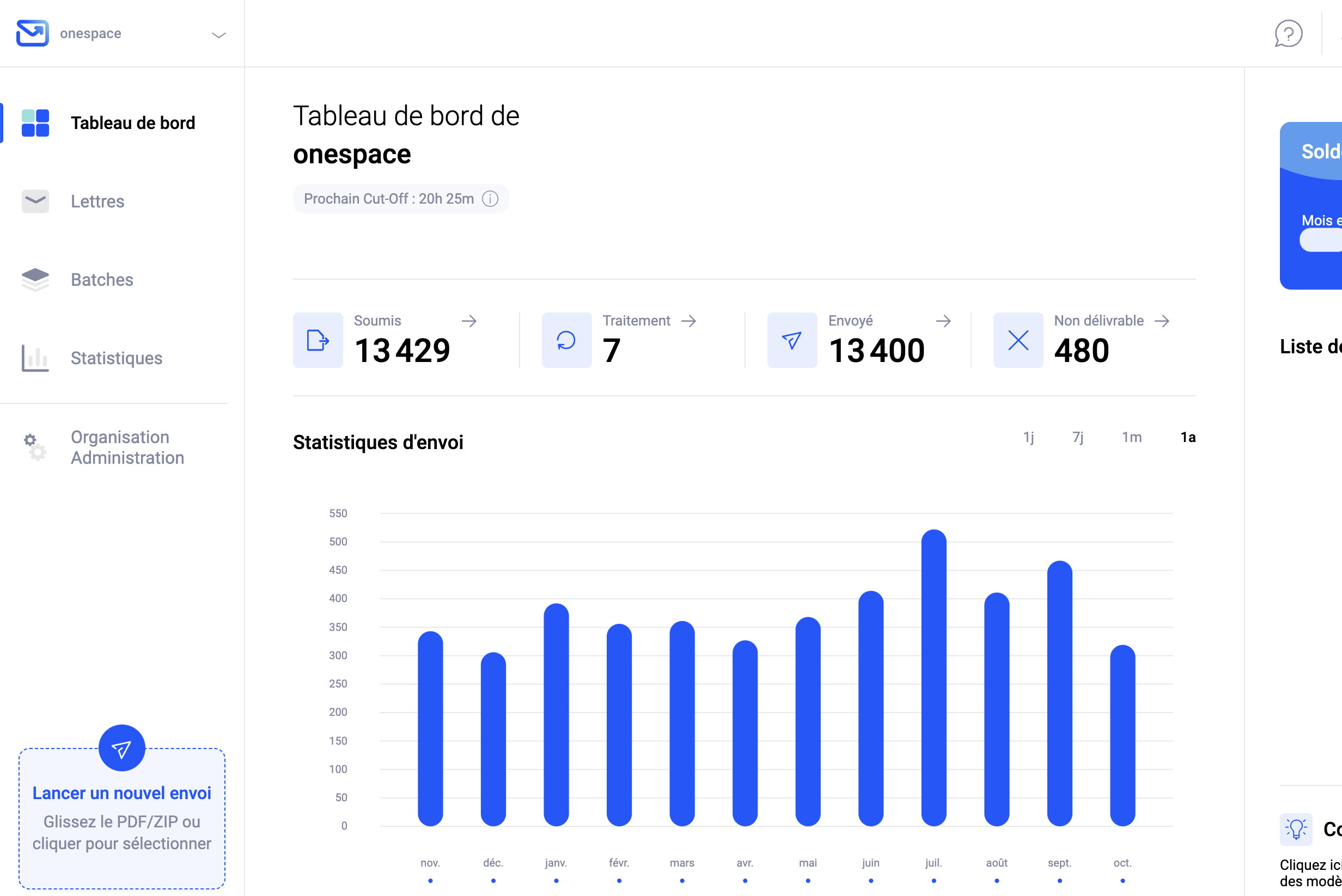 Tableau de bord Pingen