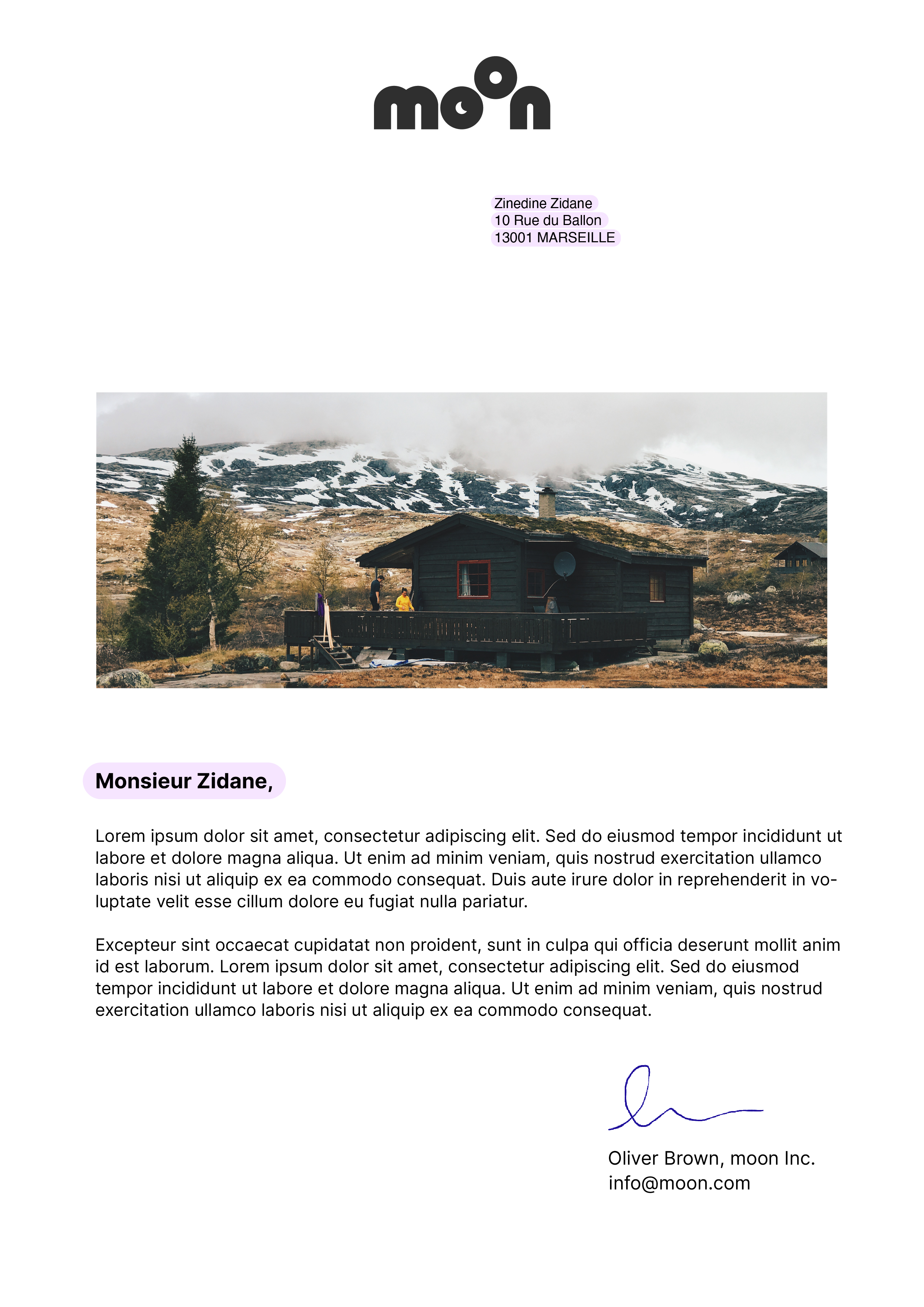 Lettre en publipostage