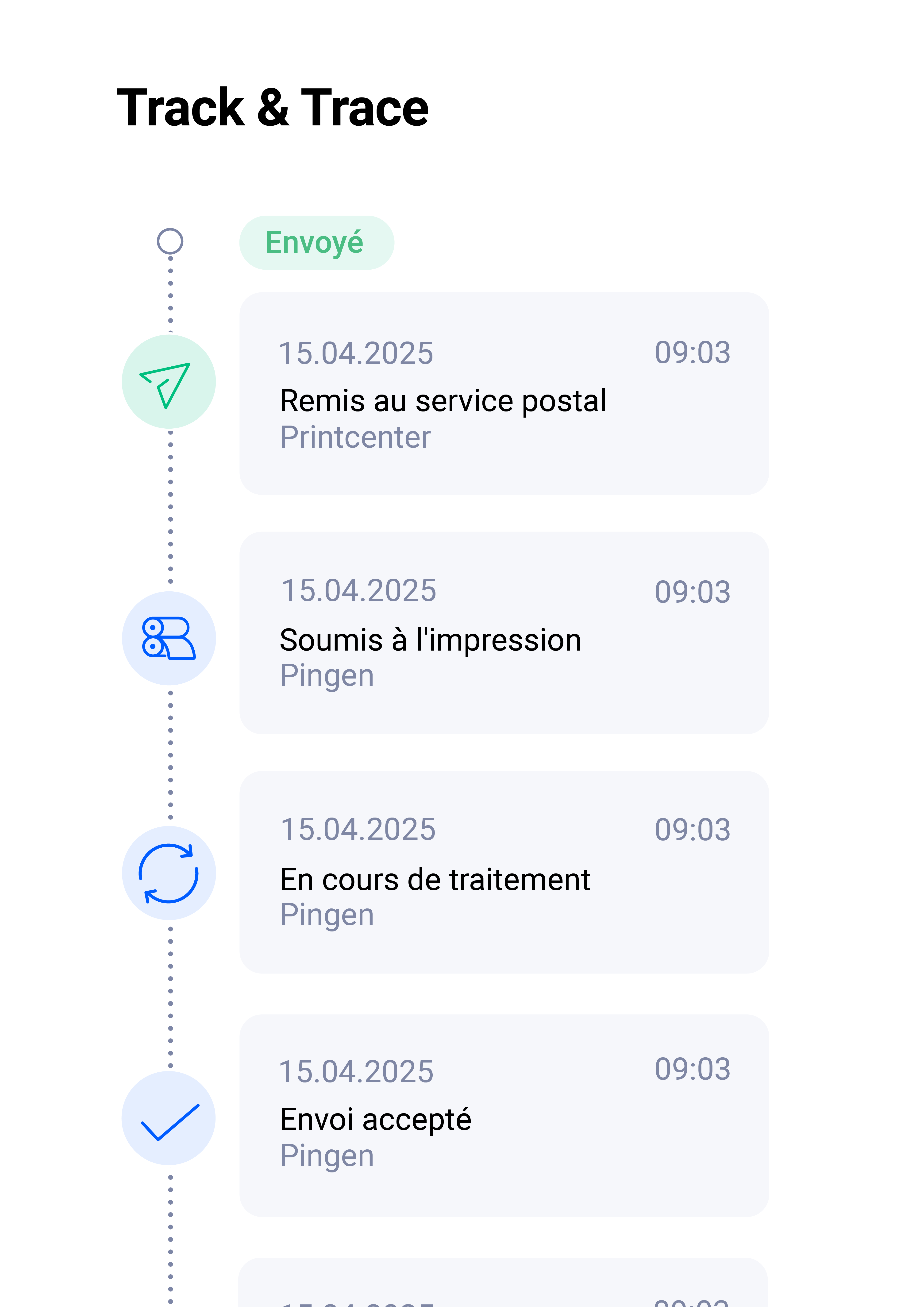 WebApp lettre suivie